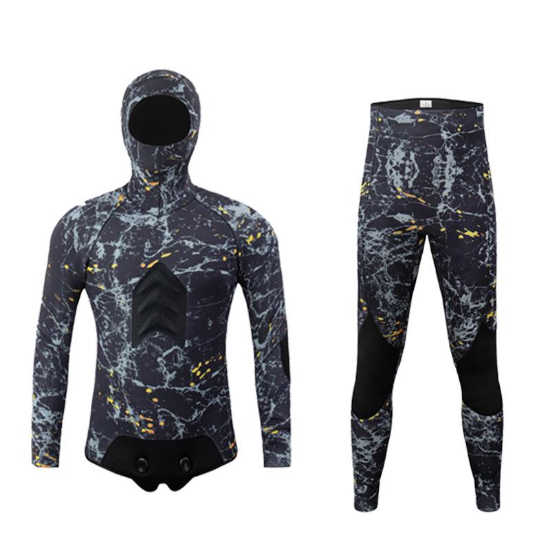 5mm Thickened Plus Size Winter Wetsuit - Cold-Proof, Jellyfish Protection for Swimming & Surfing