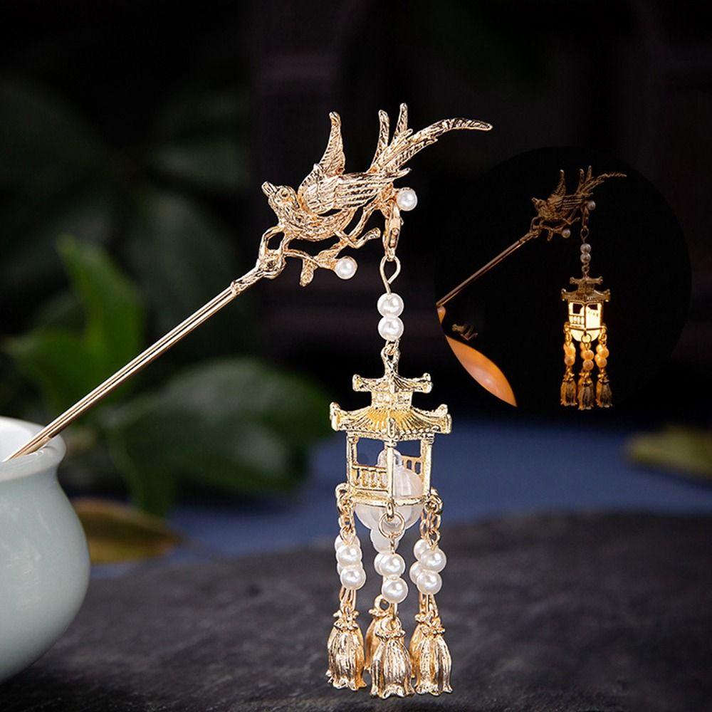 Hairpin Pearl Ancient Style Hairpin Chinese Style Headwear Girl Hair Accessories Hanfu Hair Sticks