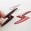3D Metal S Lightning Logo Car Rear Trunk Fender Emblem Badge Decals For Nissan S14 S15 200SX 240SX Zenki Silvia Accessories