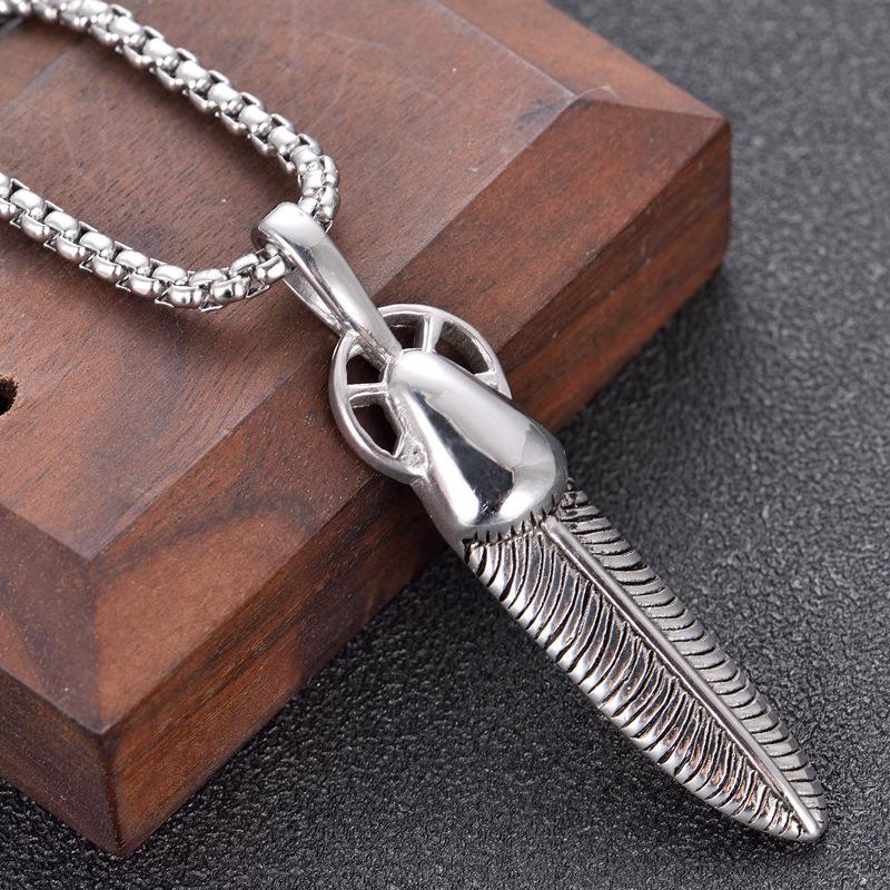 Japanese Jewelry Harajuku Style Feather Necklace Pendant Fashion Accessories
