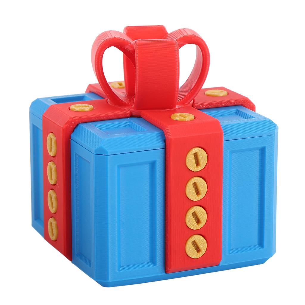 Annoying Present Box with Screws Novelty Funny 3D Printed Present Box for Storing Toys Holiday Decorations