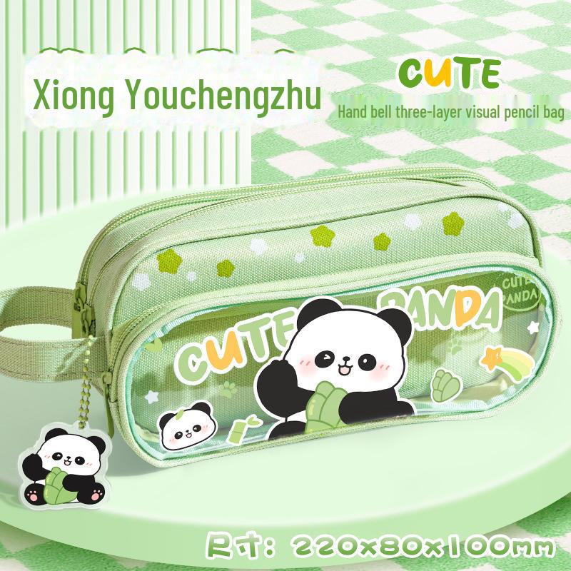 Capybara Three-Layer Large-Capacity Pencil Case for Boys and Girls