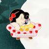 Disney Anime Cartoon Figure Brooch Snow White Mickey Minnie Enamel Badge for Backpack Clothing Lapel Pins Accessories Gifts