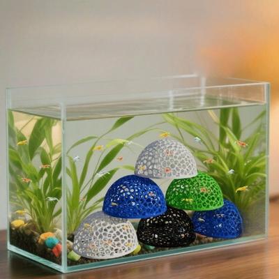 Fish Tank Decoration Hidden Cave Shelter for Shrimp and Small Fish Breeding and Resting SafeHouseHiding PlaceFishTankLandscaping