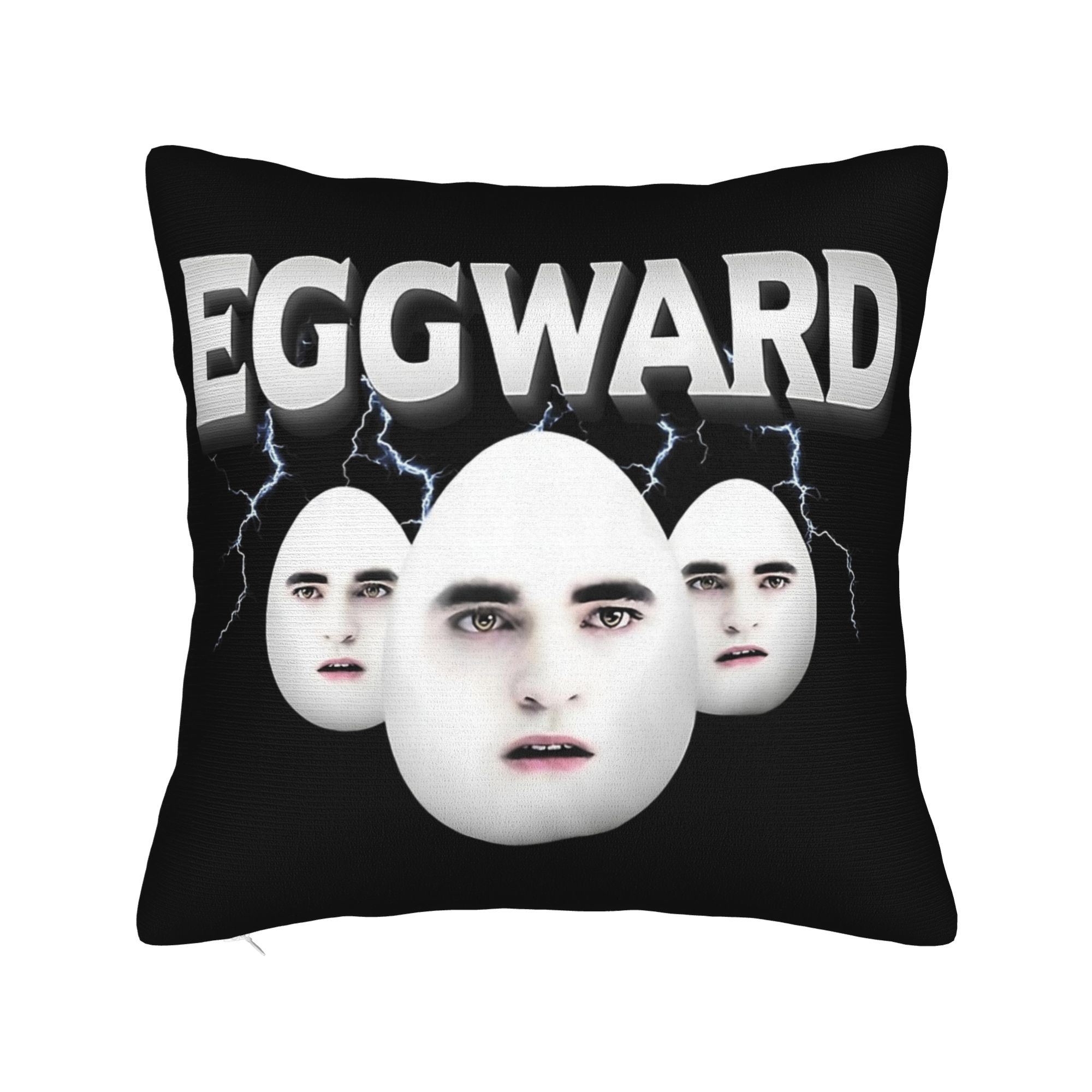 Helenal Unisex Edward Twilight Eggward Parody Meme Pillowcase Printed Cushion Cover Decorations Pillow Case Cover Seater Zipper 40X40cm