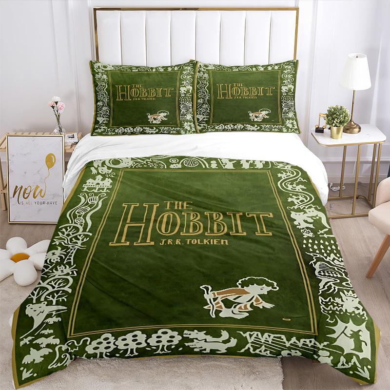3pcs The Hobbit Book Duvet Cover Set (1 Duvet Cover + 2 Pillowcases, No Core) - Comfortable, And Breathable Bedroom Decoration yy251104054