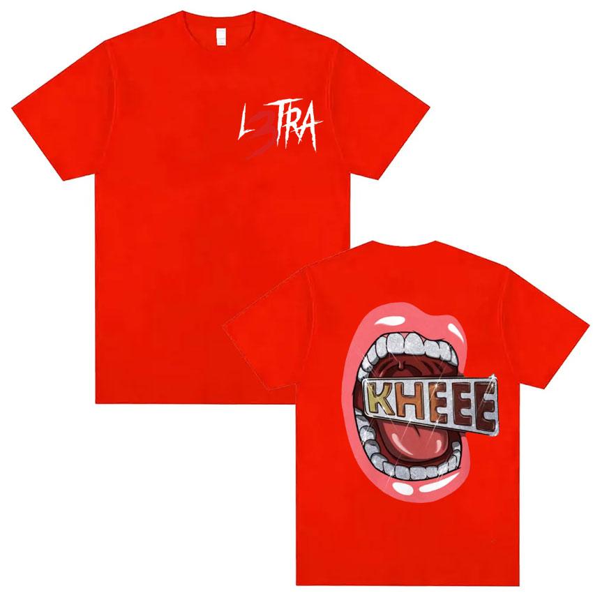 Singer Luar La L Music Album L3TRA T Shirts Men Women Clothing Hip Hop Fashion Tshirt Male Casual Crewneck Short Sleeve T Shirt