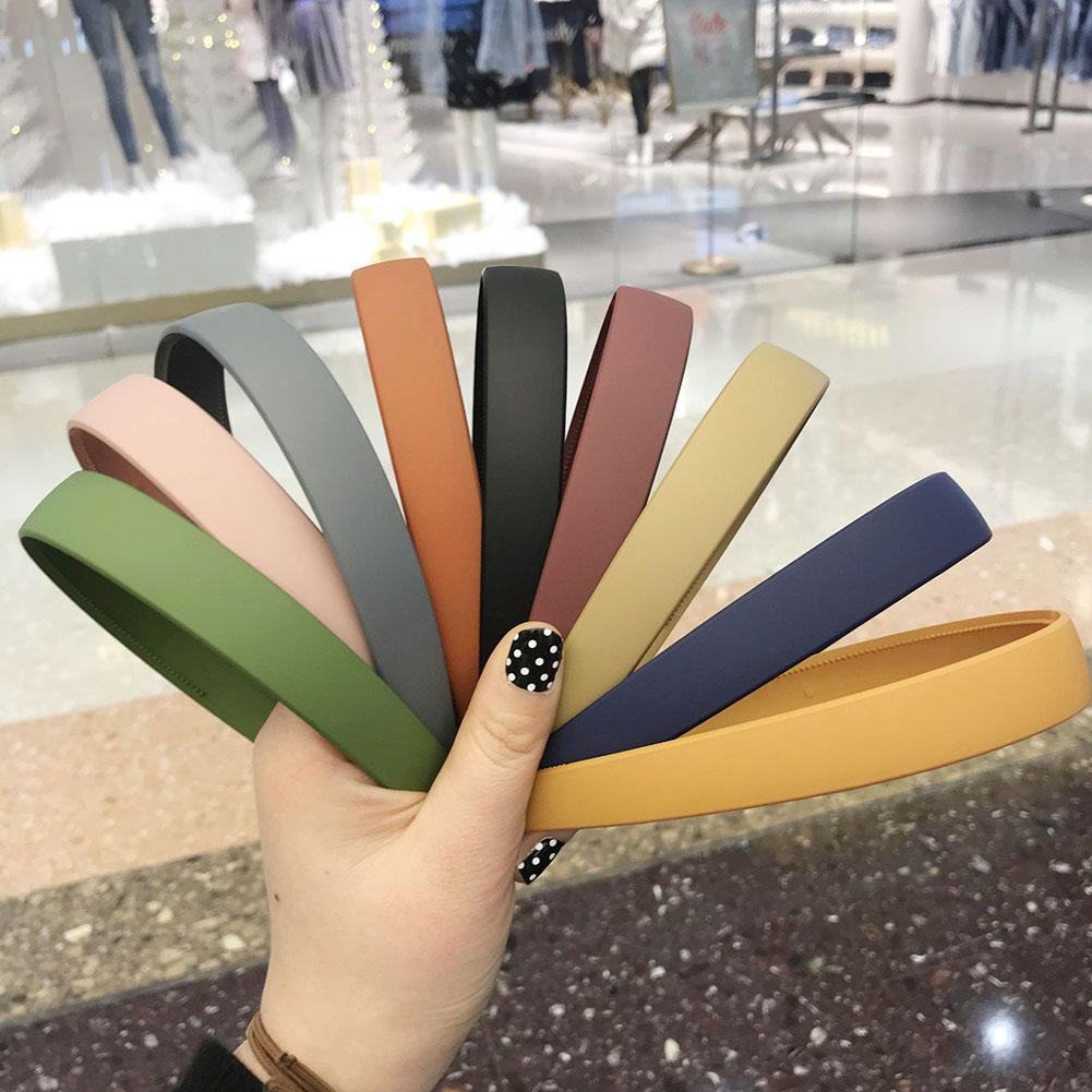 Fresh All-match Hair Hoop Solid Frosted Hair Band Women Korean Simple Headband Outdoor Hoop Hairband Girls Hair Accessories