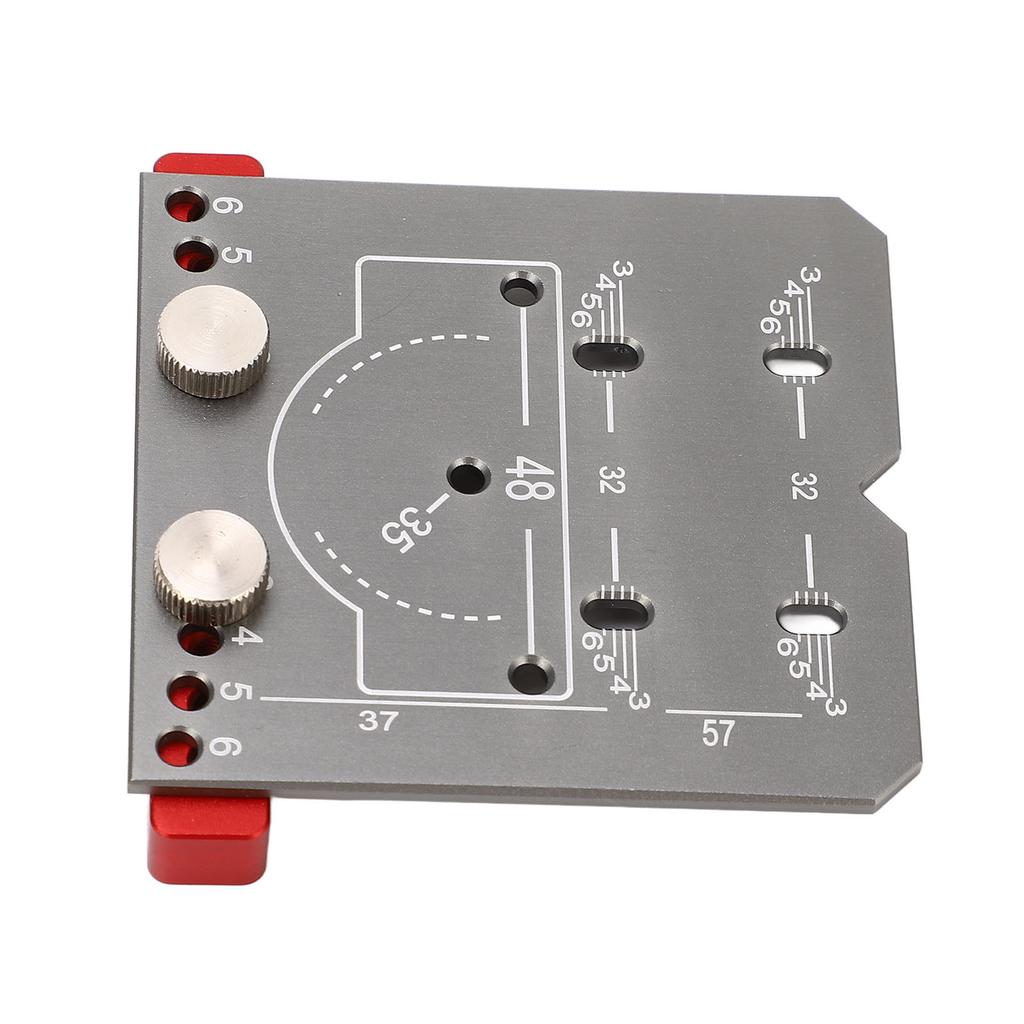 Hinge Hole Drilling Locator Aluminum Alloy Cabinet Door Hinge Mounting Guide Woodworking Hole Drill
