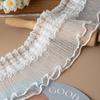 2Meters pleated lace ribbons trim for decoration party dress DIY crafts supplies clothing sewing accessories sewing material