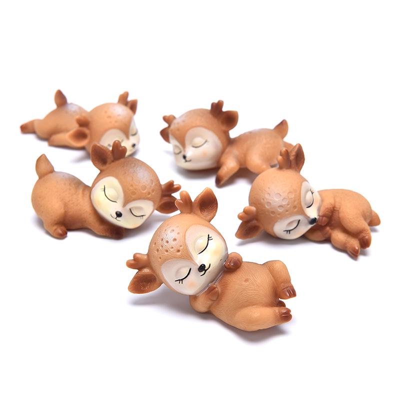 Cute Sleeping Baby Deer Cake Dessert Fondant Cartoon Decoration Tools Diy
