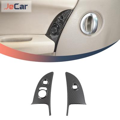 JeCar Carbon Fiber Car Door Switch Control Panel Decoration Sticker Trim Cover For Jeep Liberty 1999-2007 Interior