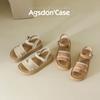 Augustine sandals women's 2025 summer new thick-soled small men wear skirts, cool slippers, soft-soled beach shoes