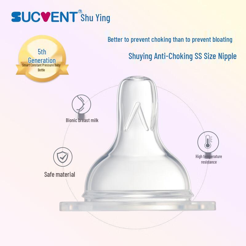 Shu Ying Anti-Choking Silicone Nipple