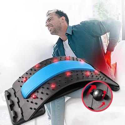 Masajeador de espalda Magnetoterapia Camilla ajustable de varios niveles Cintura Cuello Fitness Columna lumbar Cervical Soporte Alivio del dolor