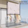Double-Layer Hanger: Space-Saving Floor Rack for Clothes and Hats