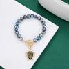 Vintage Black Freshwater Pearl 18k Gold-plated Bracelet and a Natural Freshwater Pearl Bracelet for Women