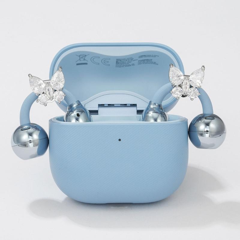 Sparkling Headphone Decoration Ear Clip Butterfly Earphone Decoration For Freeclip Ear Clips Accessories