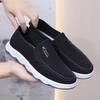 Men's spring and autumn cloth surface pedal old Beijing casual fashion dad shoes non-slip and lightweight medium and old lazy shoes