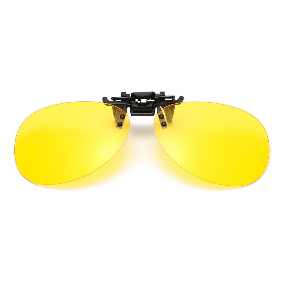 Polarized Clip On Sunglasses Color Changing Sunglasses Men Photochromic Car Driver Goggles Night Vision UV Resistant Sunglasses