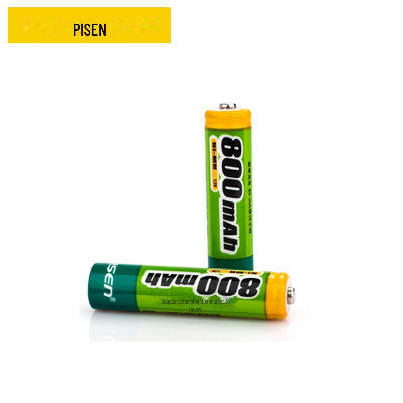 PISEN NiMH AAA Rechargeable Batteries 7, 800mAh for Remote Control Toys, 2-Pack