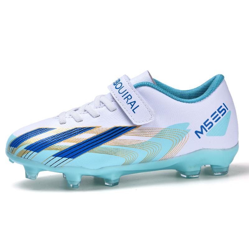 Children'S Football Shoes Boys And Girls Teenagers Tf Broken Nails Artificial Turf Ag Nails Leather Foot Training Shoes Lightweight