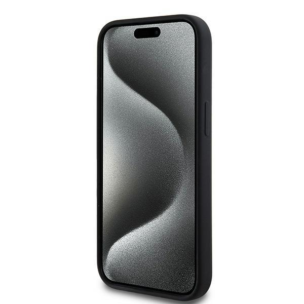 Dkny Dkhmp15Ssnyach Iphone 15 / 14 / 136.1 Czarny/Black Hardcase Liquid Silicone White Printed Logo Magsafe