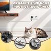 1Roll 118" Cable Management Sleeve - Self-Adhesive PVC Cord Hider for Wall & Floor, Insulated Wire Cover