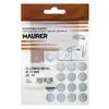 MAURER - Metallic Gray Adhesive Screw Covers. (Blister 20 Units)