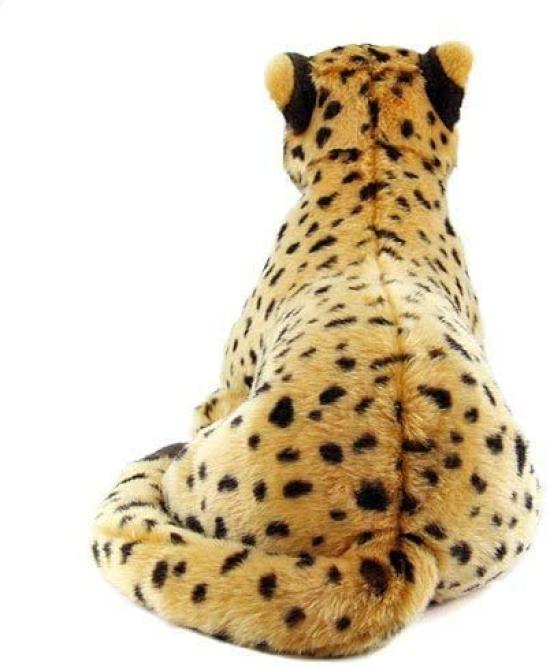 Brinquedo de Pelúcia Guepardo Carolata Animal Realista Brinquedo Animal Boneca Presente Aniversário Presente de Natal (Pai/Família Real/Toque Suave) (Testado Duas Vezes) /