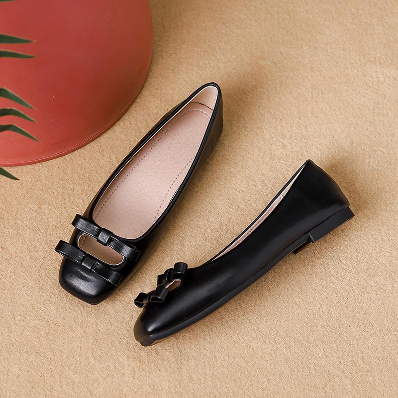 Zapatos Planos Mujer Lazo Mariposa Zapatos Suela Plana para Mujer Planos 2025 Nuevo Boca Baja Suela Blanda Zapatos Mujer Sapatos Femininos