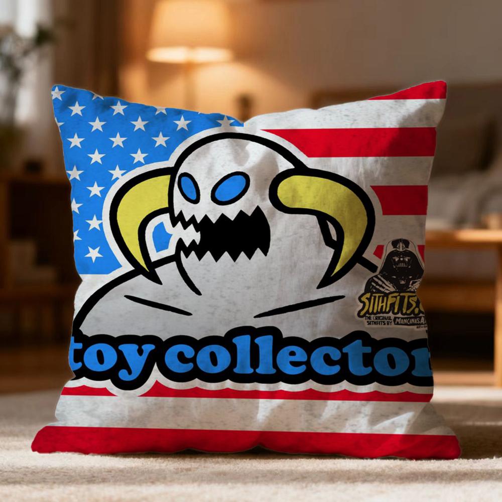 Fashion TToy Machineer Cushion Cover Soft Washable Pillow Case Multi-Scene for Couch Bed Travel Office Use