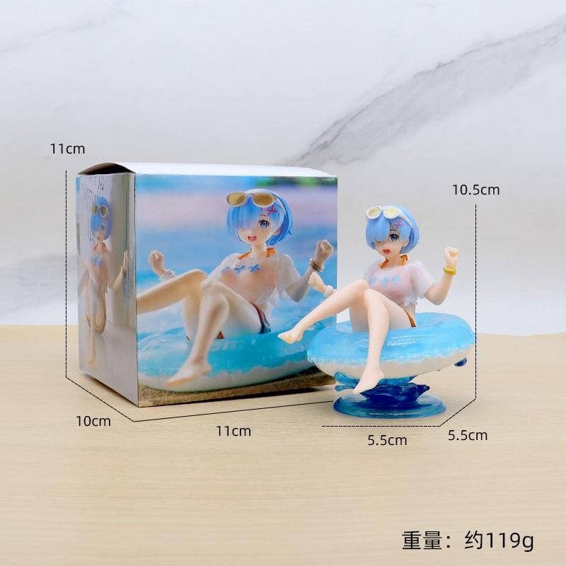 Anime Girl Figure Bundle, Elaina Rem Miku Anime Collectible Model, Car Dashboard Decor Gift