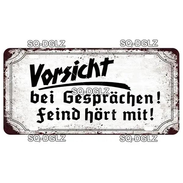 Vintage Berlin City War Metal Tin Sign | Retro Store & Bar Wall Decor Poster | Home Art Plaque