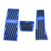 LEXLEYS Aluminum Pedal Accelerator Brake Footrest Covers with Rubber Covers for Mazda KH Series Custom Parts Non-Slip CX-60 (Blue) - Dress-Up