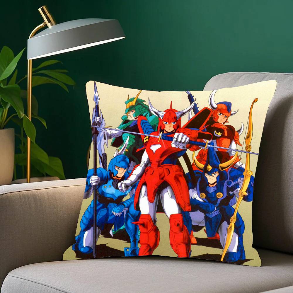 Anime R-Ronin Warriors Pillow Case Home Decor Throw For Sofa Bed Car Room Decor Gift Idea