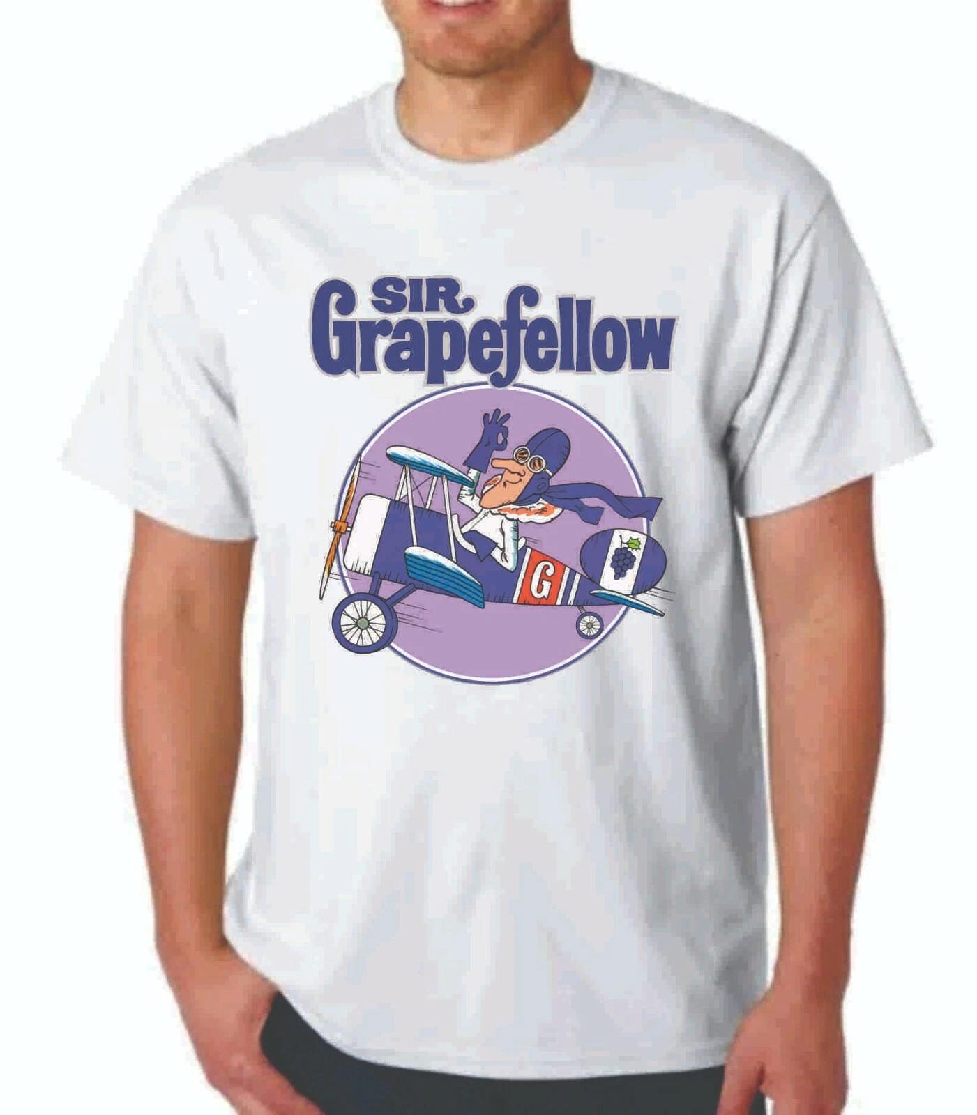 SIR GRAPEFELLOW CEREAL T-T-shirt / QUAKER GENERAL MILLS HD GRAPHICS! L