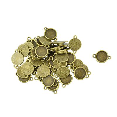 50 szt. Pusta ramka do ustawienia podstawy do biżuterii Cabochon DIY Charm złącze 12mm