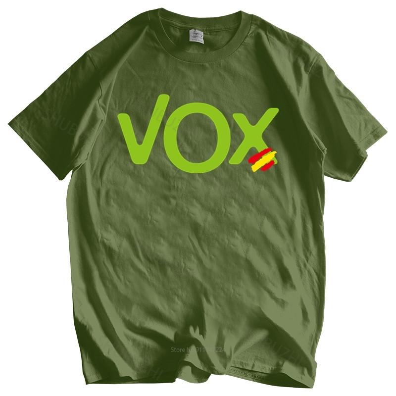 Unisex t-shirt losse stijl tops T-shirt heren zomertop tees T-shirt-T-shirt - Roly Logo Vox Spanje Nieuwste Mode T-shirt
