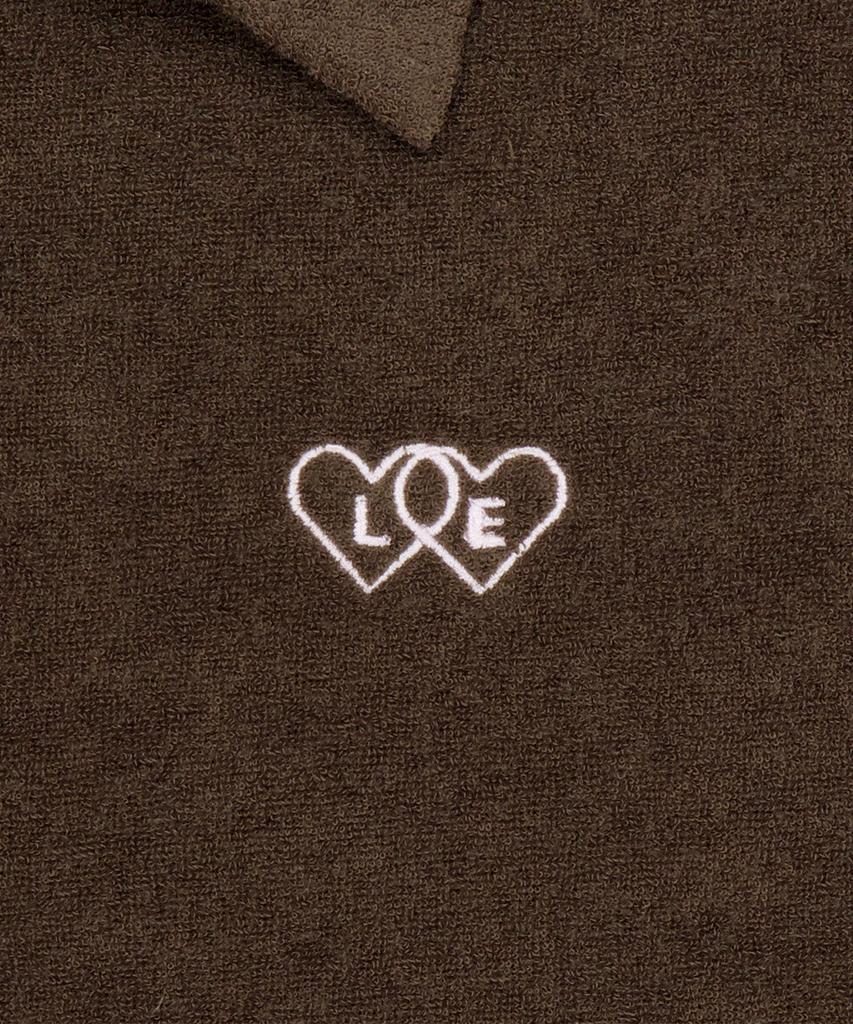 Le Sonnet Terry Zip-Up Dress Brown