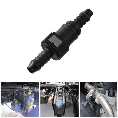 1 conector de conexión de liberación rápida de línea de combustible, acoplador de manguera de motocicleta, conector rápido de línea de combustible recto hembra de 8 mm y 9,89 mm