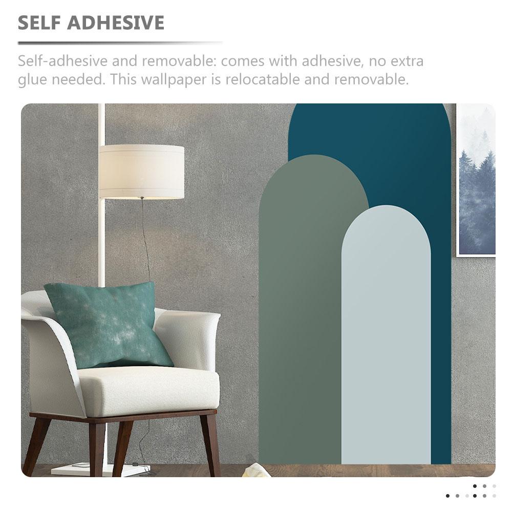 Artistic Wall Sticker Geometric Design Self-Adhesive Removable Decor For Living Room Bedroom Pvc Wallpaper Large Stick On Wall