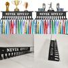 Metal Award Display Shelf With Wall Hook For Trophy And Medal Organization In Offices