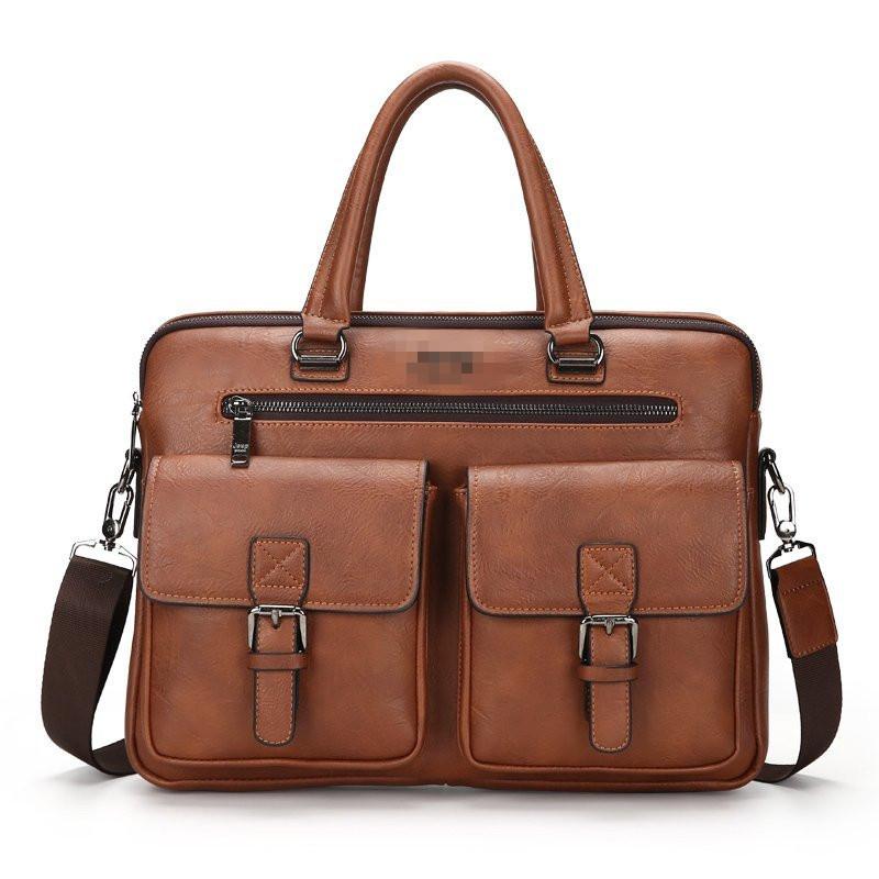 Men's Big Bag One-shoulder Handbag Casual Fashion Business Bag Briefcase