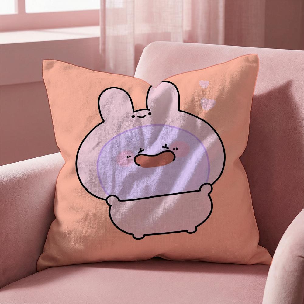 

Cute ASAMIMI Cushion Cover Multi-Scene Pillow Cover for Home & Car - Reversible, Soft & Durable for Daily Use 30cmx30cm