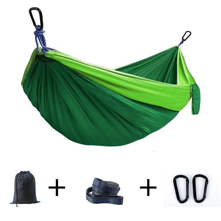 Popular Outdoor Nylon Hammock with Binding Ropes for Camping