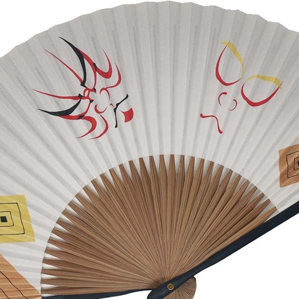 paper folding fan dyed bone shading Yamani [KYOTO YAMANI] Men's 21.5cm