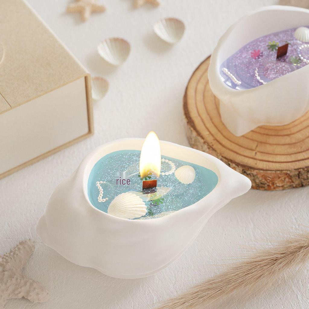 Poppy DIY Epoxy Resin Seashell Candle Holder & Ocean Storage Jar Silicone Mold