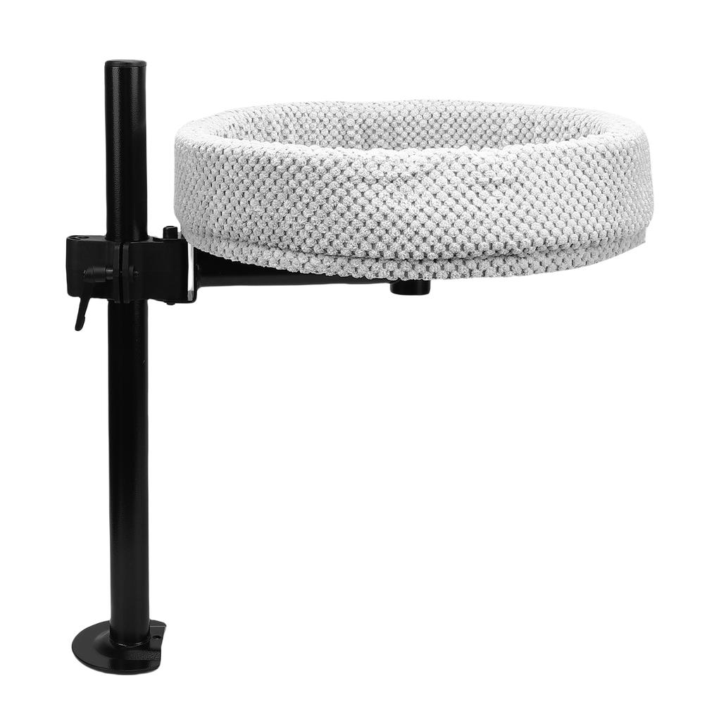 Desk Cat Bed Liftable Rotatable Multifunctional Space Saving Desktop Attachment Cat Perch for Office