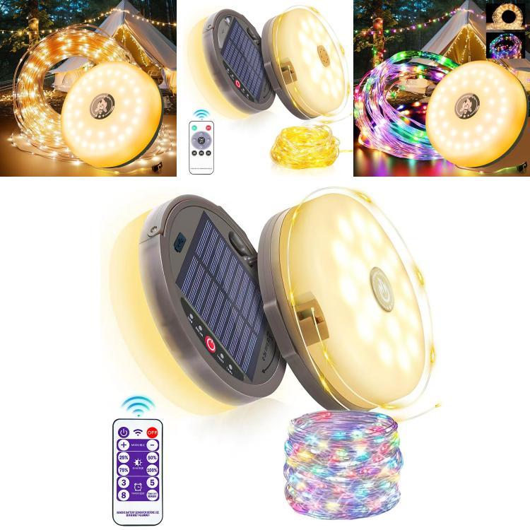 Camping Led Rope Light With Magnetic Clips For Outdoor Tents And Atmosphere Decor